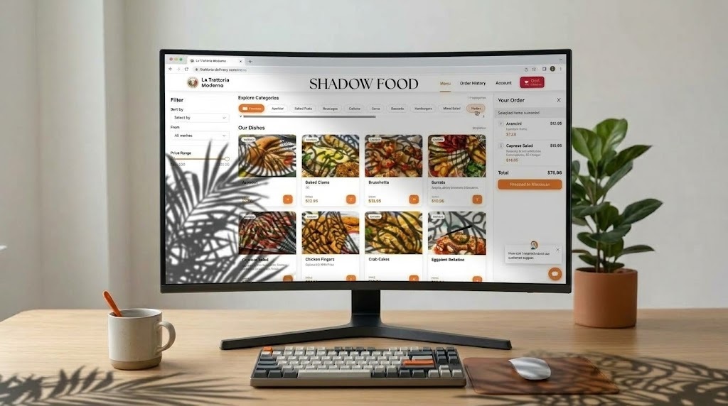 Shadow Food Online Ordering